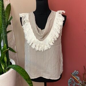 NEW - Line and Dot - Drape Sleeveless Blouse